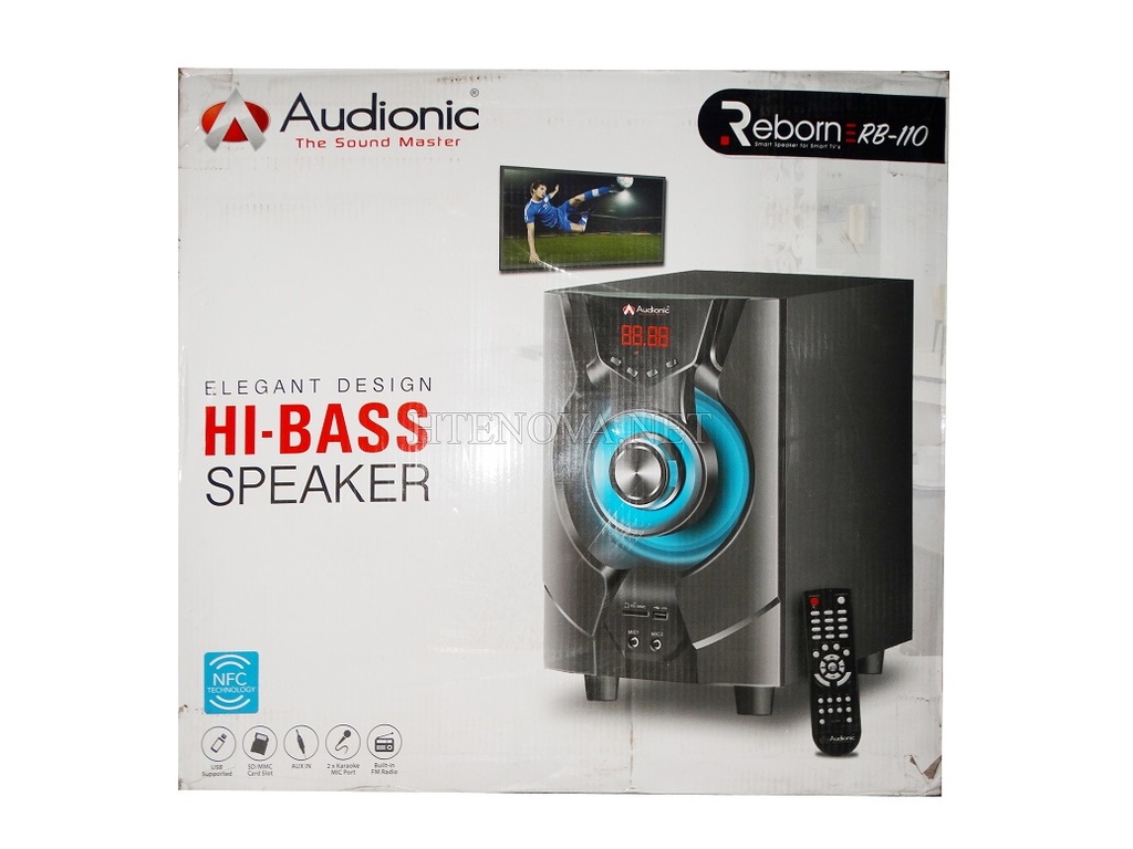 [MDS41AD5A-1] Bluetooth Multimedia Bass Speakers Audionic RB-110