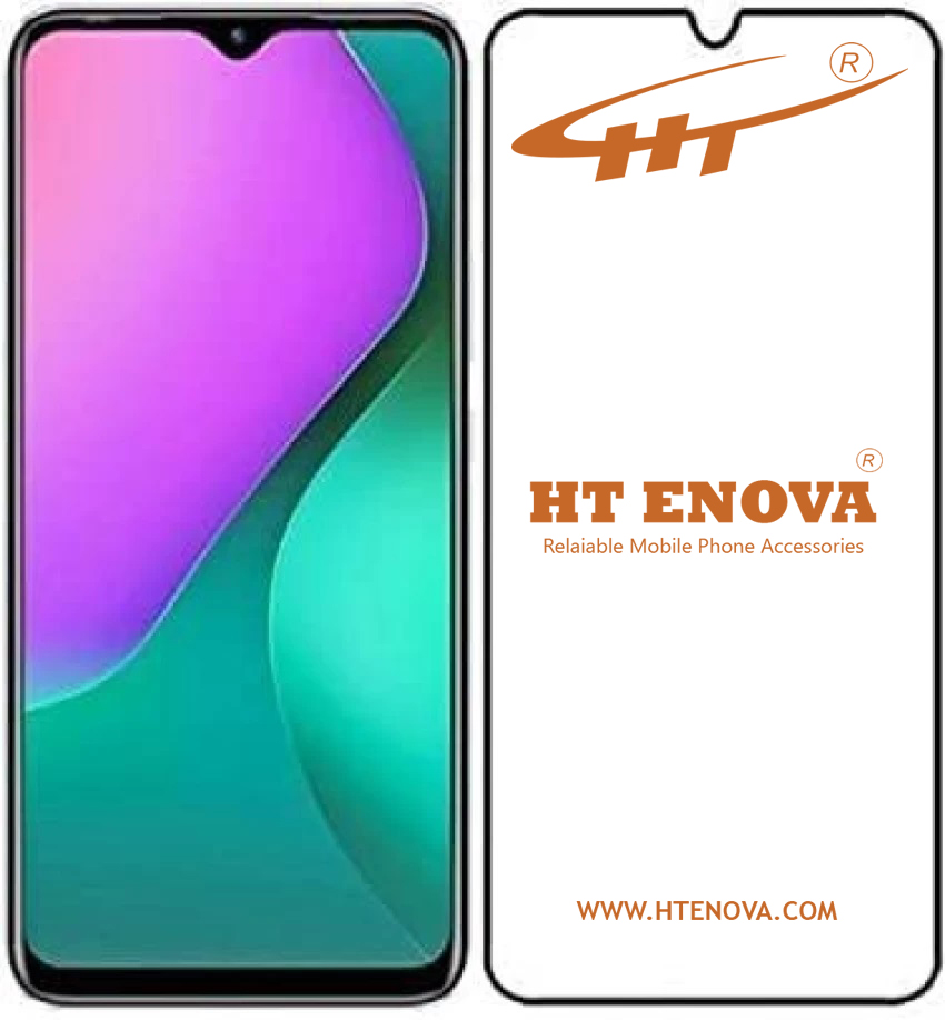 [PL6iHOT10-4-2] infinix Hot 10 Color Glass HT ENOVA