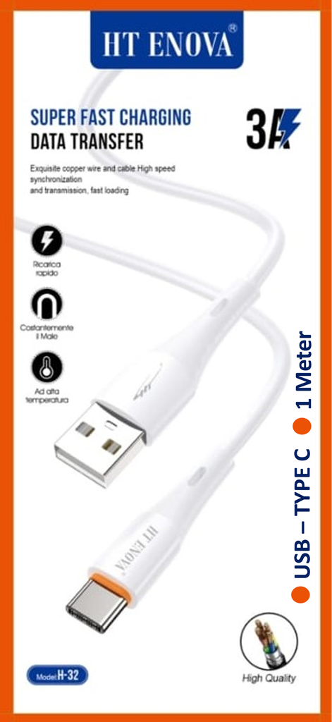 USB to Type-C Data Cable HT ENOVA H32 (1M)