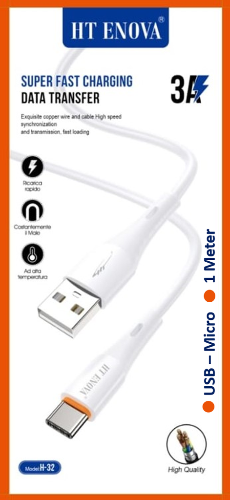 USB to Micro Data Cable HT ENOVA H32 (1M)