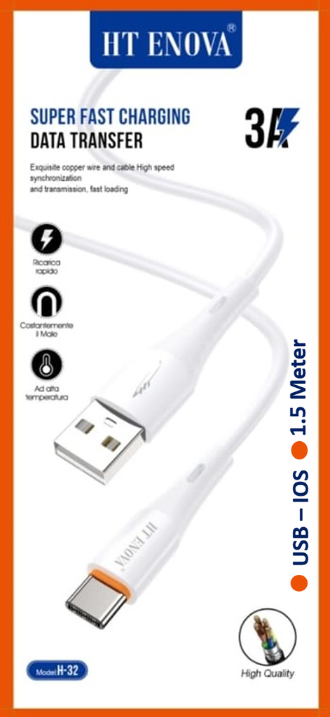 USB to IOS Data Cable HT ENOVA H32 (1.5M)