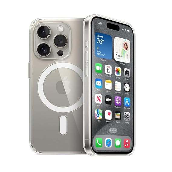 MAGNETIC CLEAR CASE IPHONE 15 PRO