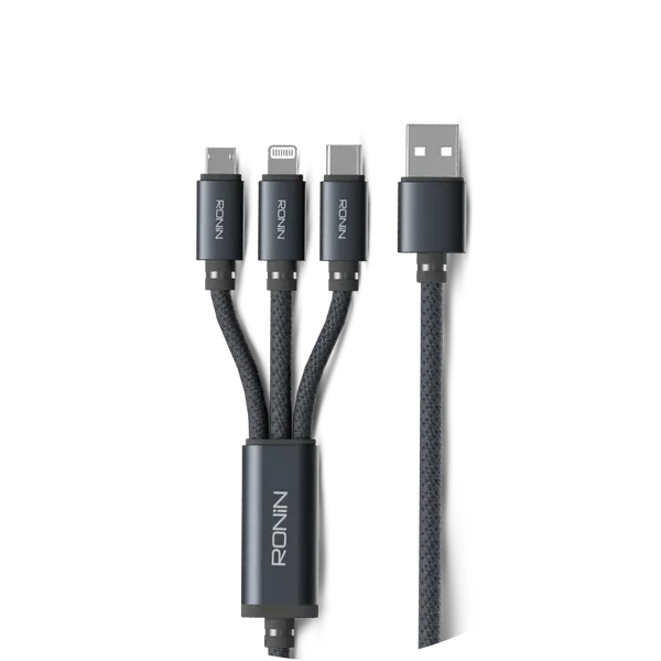 [DCU3SRN-1] DATA CHARGING CABLE 3 IN 1 RONIN R-2015