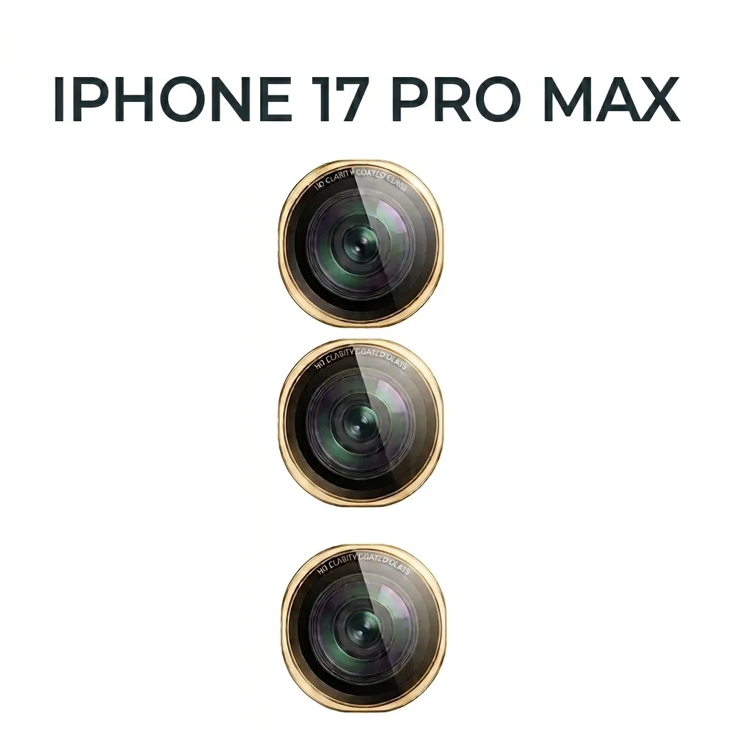 IPHONE 17 PRO MAX CAMERA GLASS (GOLD)