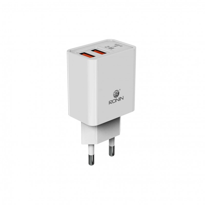 [C1C2M1RN-3] Micro Charger with 2 Extra USB Port Ronin R-615