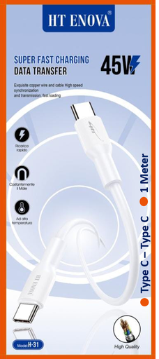 [DCT3T-H31] Type-C to Type-C Data Cable HT ENOVA H31 (1M)