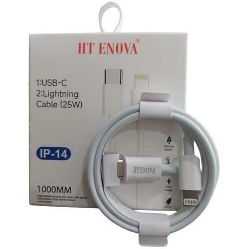 [DCL3THT25W] Type-C to IOS HT ENOVA data charging cabel (IP 14)(1M)