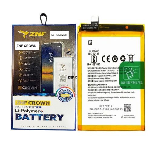[BTOPL5T-25] One Plus (5)T Battery ZNF (BLP637)